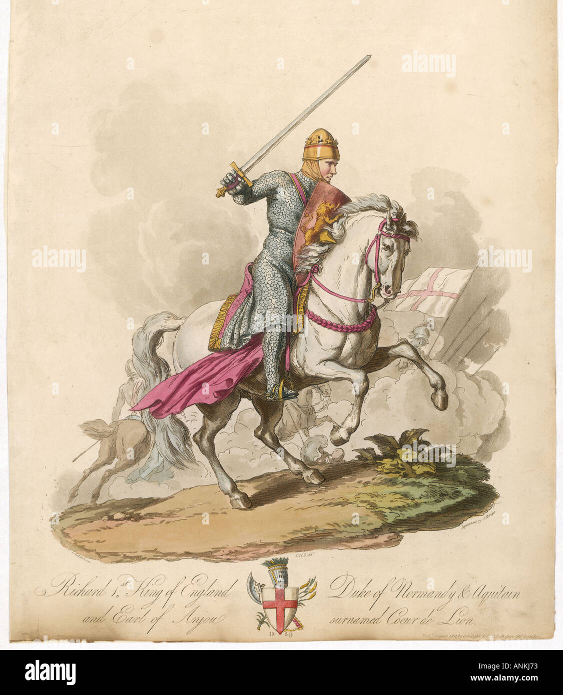 Richard the lionheart horse Banque de photographies et d’images à haute