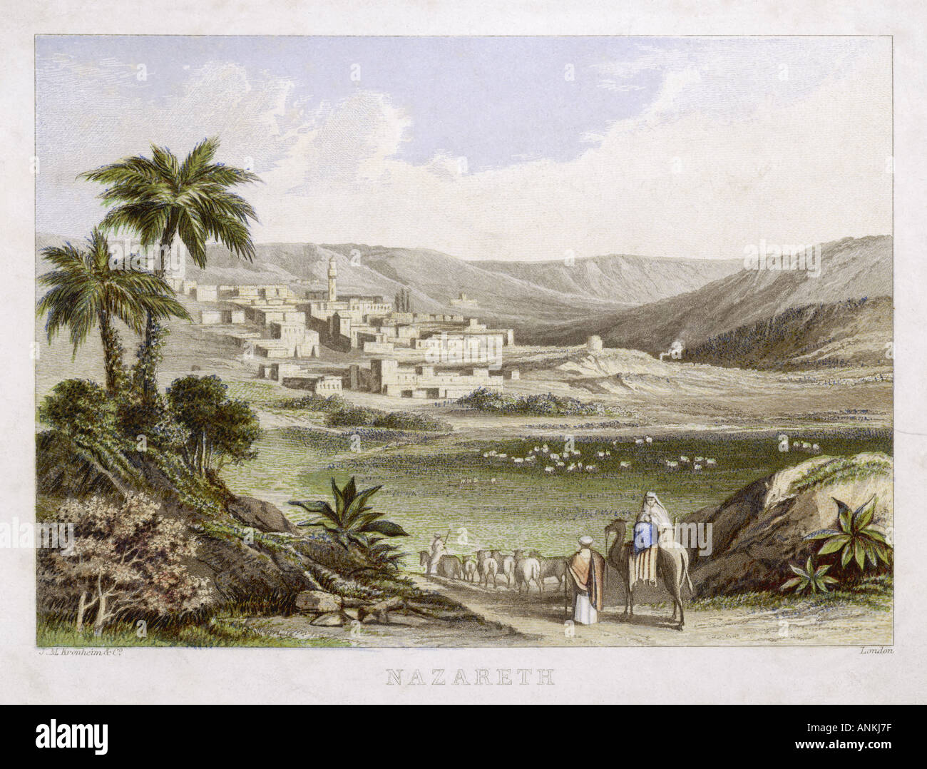 Nazareth Kronheim Imprimer Banque D'Images