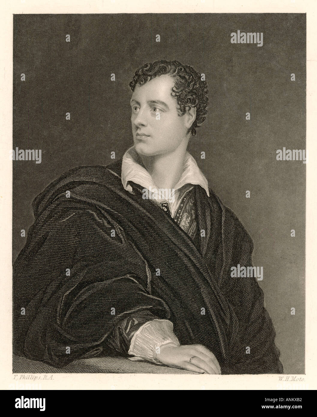 Lord Byron en 1814 Banque D'Images