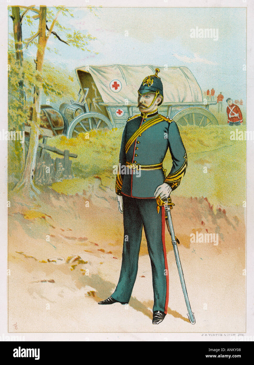 Médecin militaire Banque D'Images