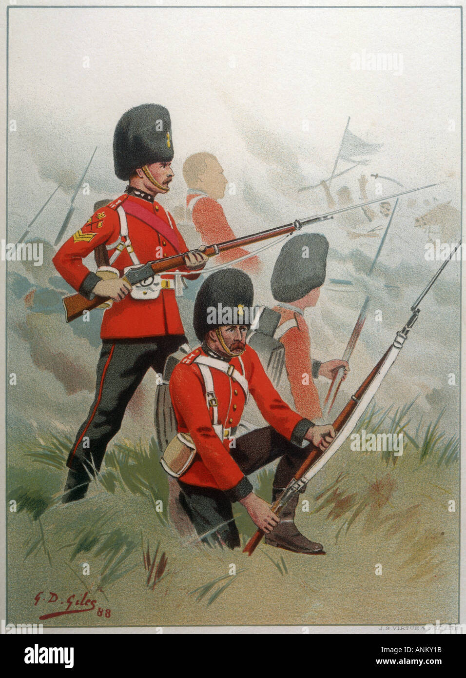 Royal Irish Fusiliers Banque D'Images