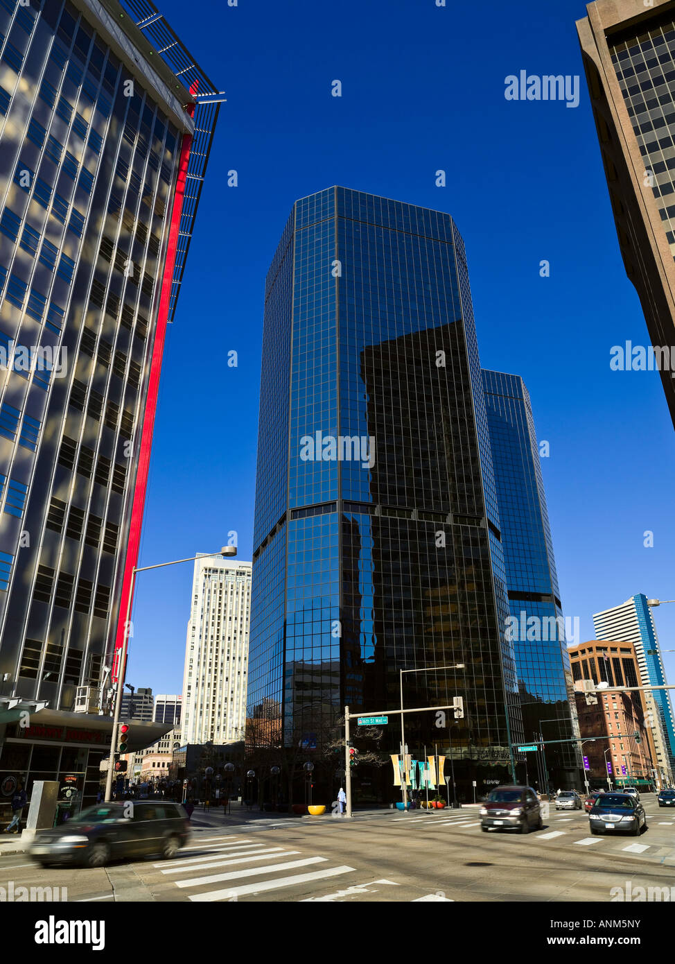 Paysage urbain du centre-ville de Denver Banque D'Images