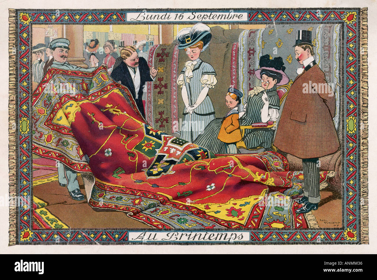 L'achat de tapis turcs Banque D'Images