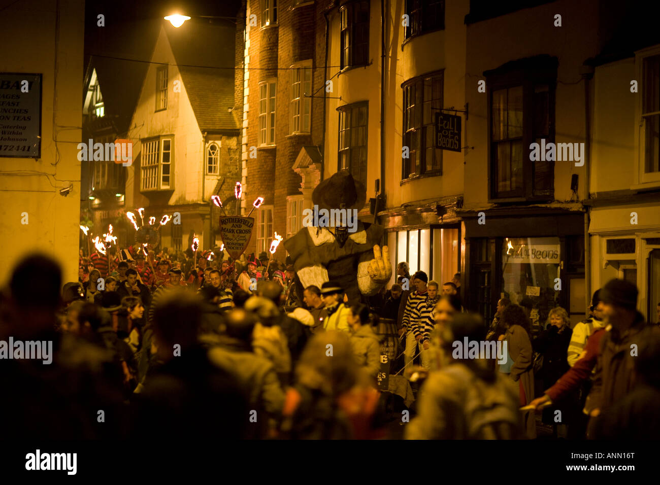 Bonfire Night, Lewes, East Sussex England Banque D'Images