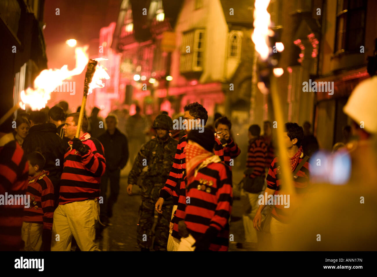 Bonfire Night, Lewes, East Sussex England Banque D'Images
