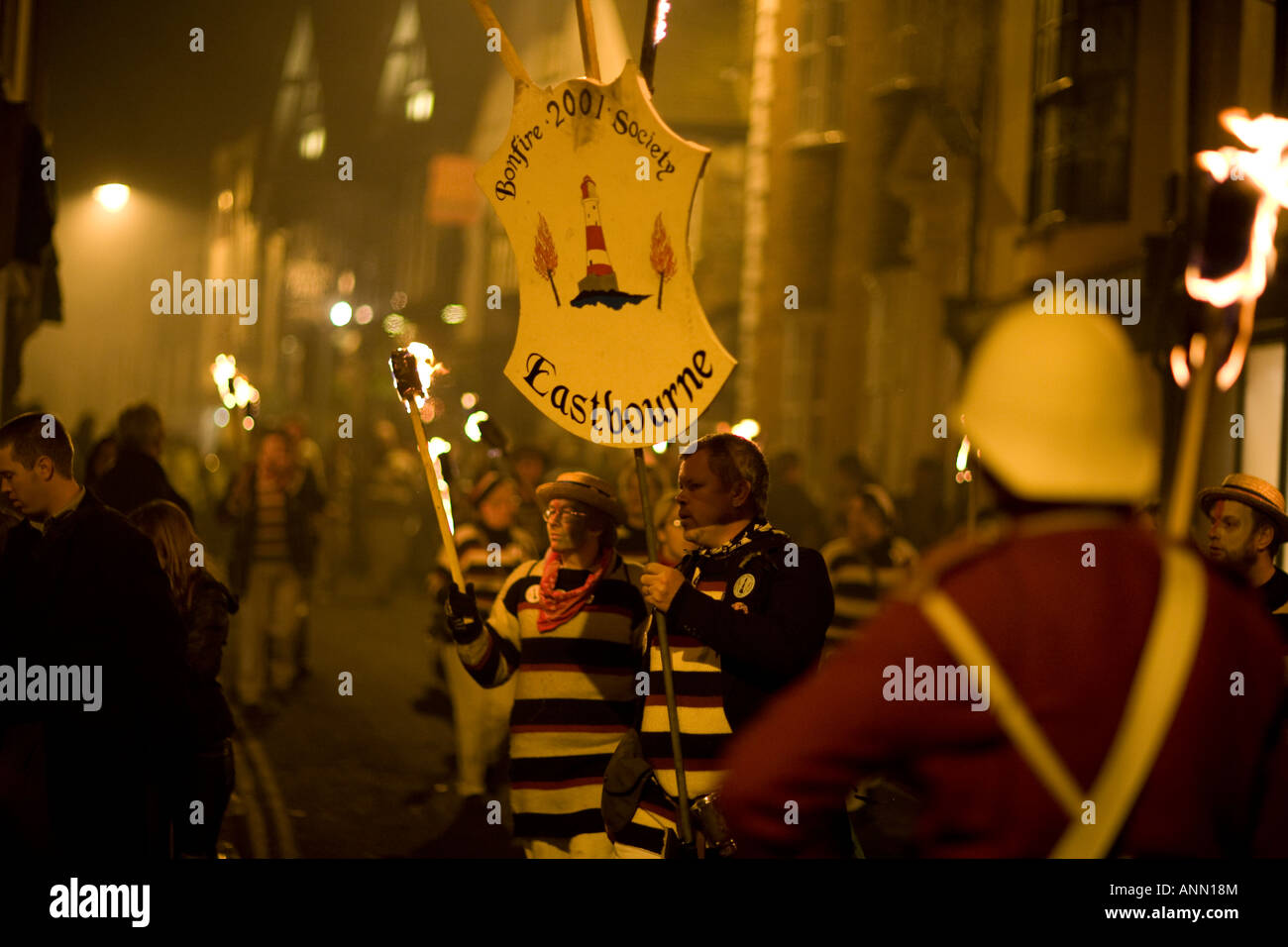 Bonfire Night, Lewes, East Sussex England Banque D'Images