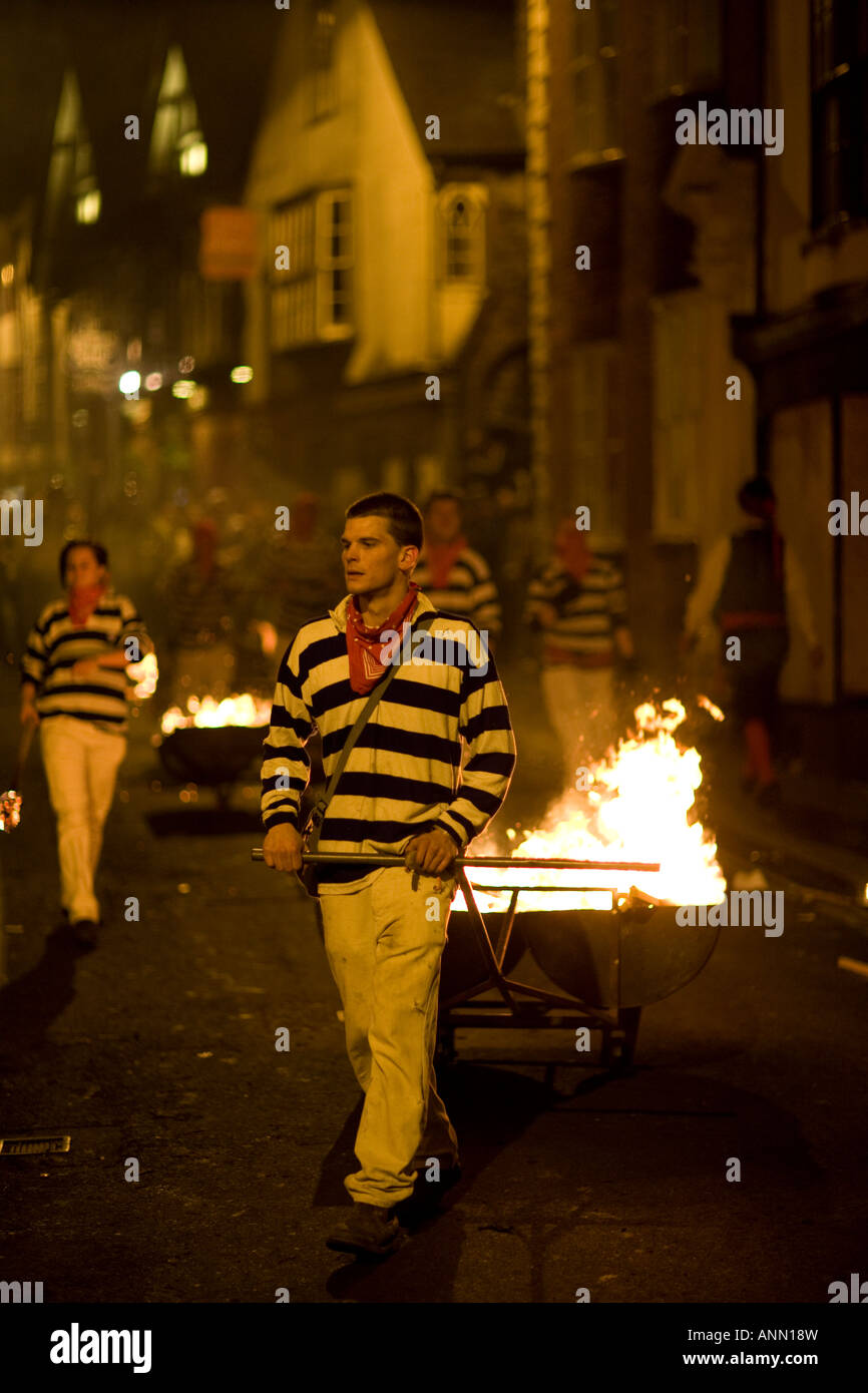 Bonfire Night, Lewes, East Sussex England Banque D'Images