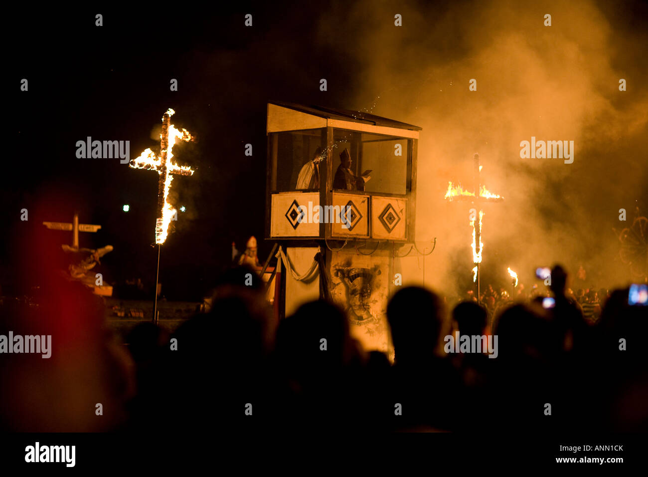 Bonfire Night, Lewes, East Sussex England Banque D'Images
