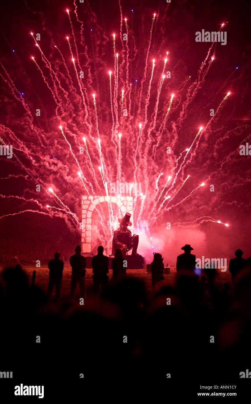Bonfire Night, Lewes, East Sussex England Banque D'Images