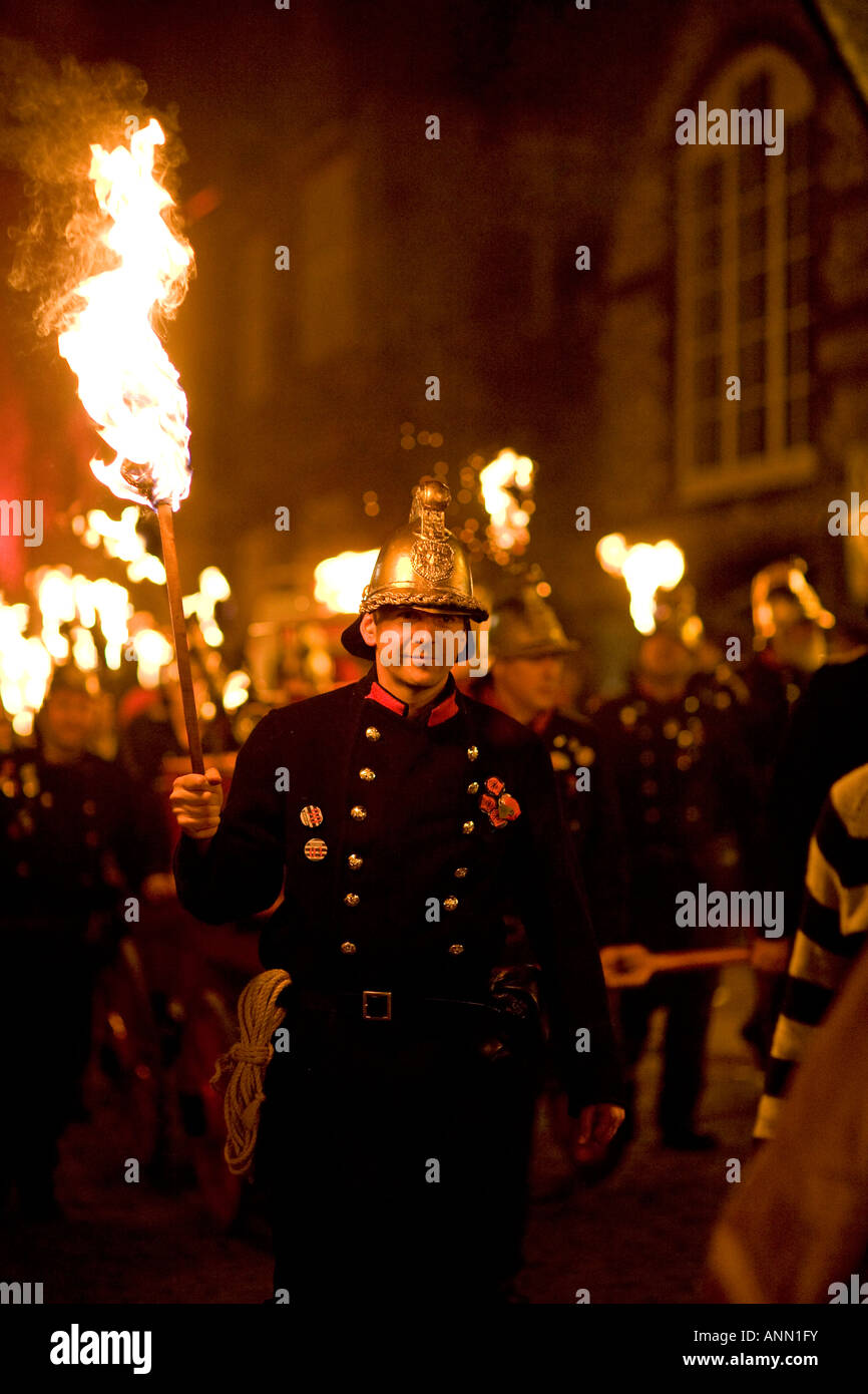 Bonfire Night, Lewes, East Sussex England Banque D'Images