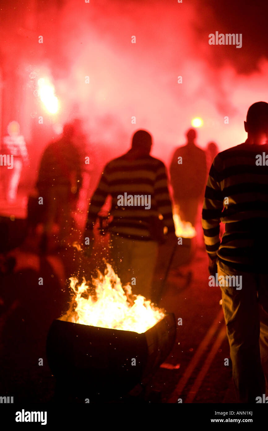Bonfire Night, Lewes, East Sussex England Banque D'Images