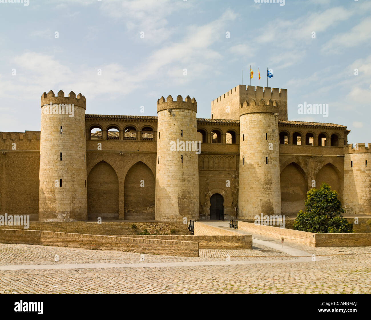 Aljaferia Palace, Zaragoza, Espagne Banque D'Images