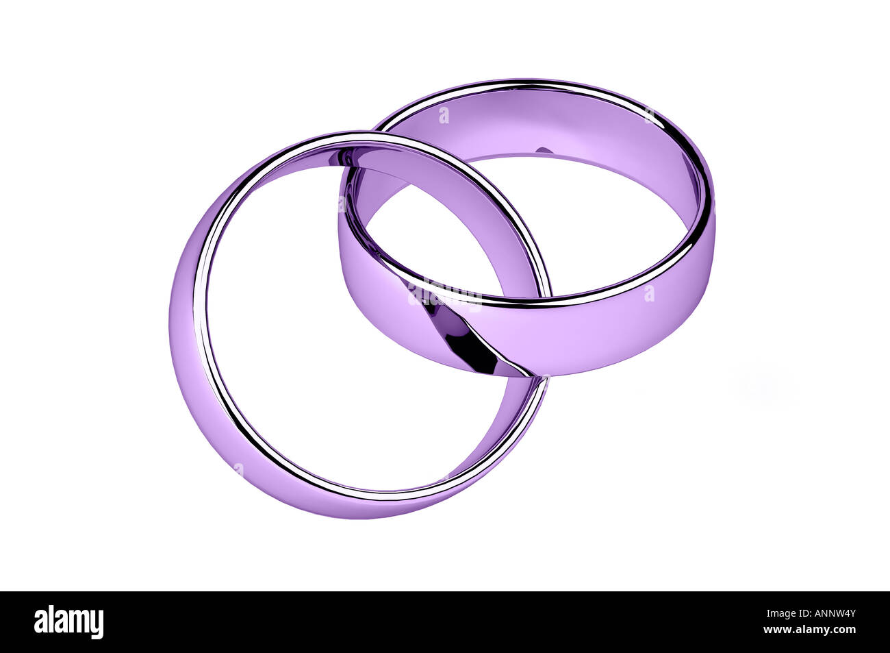 Entrebarrage purple de mariage Banque D'Images