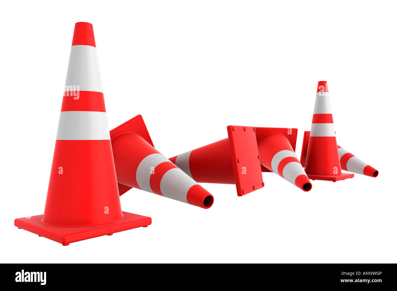 Jeu éducatif Mini Cônes Et Barrières De Signalisation Orange - Apprentissage Route Et Sécurité Pour Enfants, Garçons Et Filles - 2