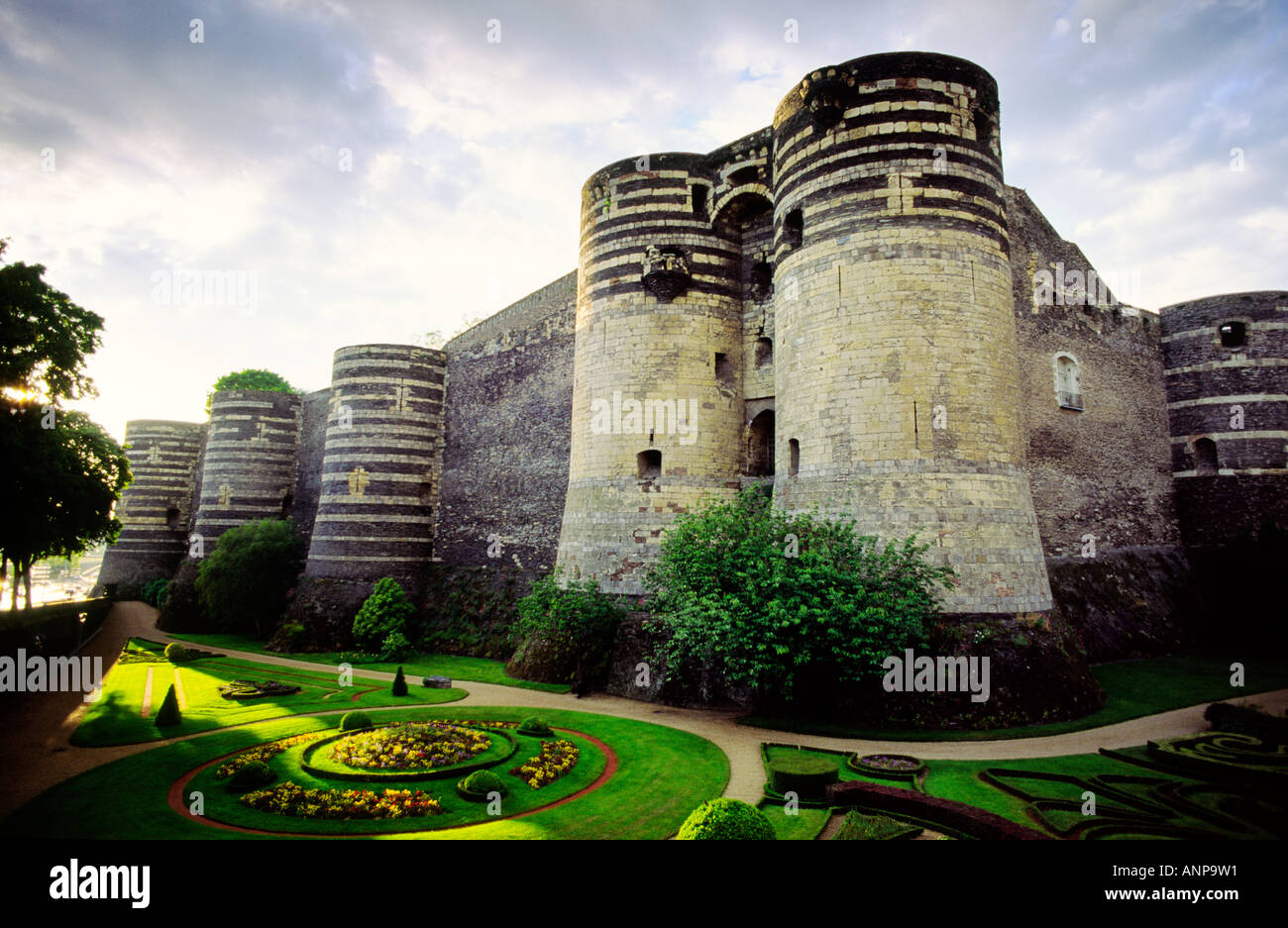 Château d'Angers dans la ville de Angers dans le Maine et Loire Région Pays de la Loire Banque D'Images