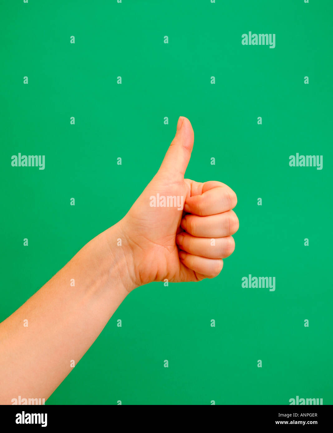 Thumbs up ! Banque D'Images