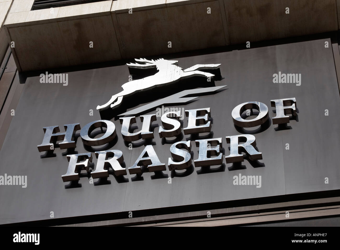 House of Fraser signer logo sur l'armée et la marine Store Victoria Londres SW1 Angleterre Banque D'Images