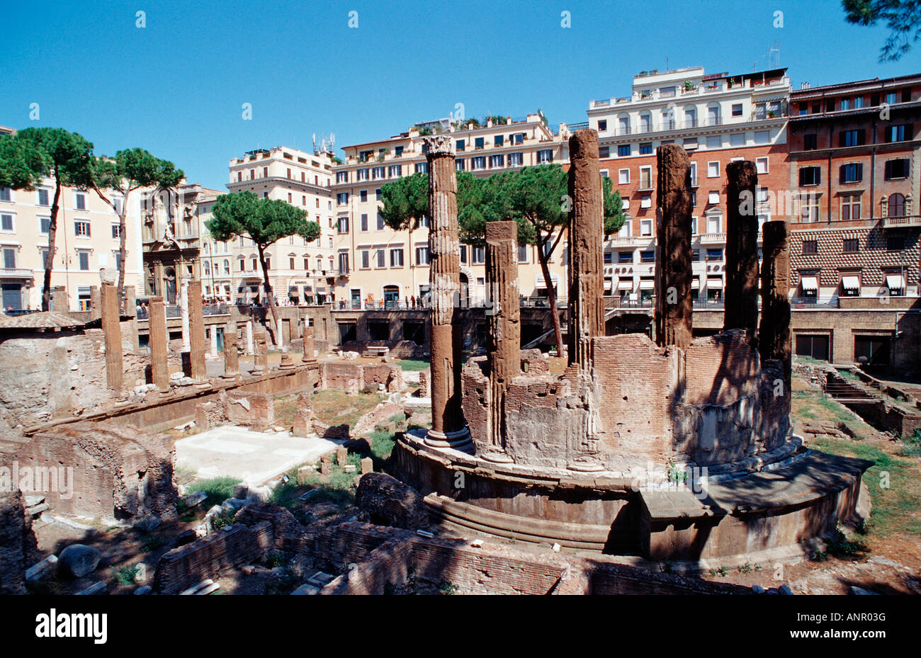 La zone sacrée de Largo Argentine Italie Rome Banque D'Images
