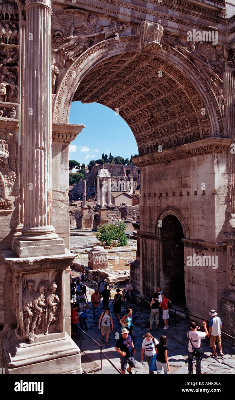 Forum Romanum Italie Rome Banque D'Images