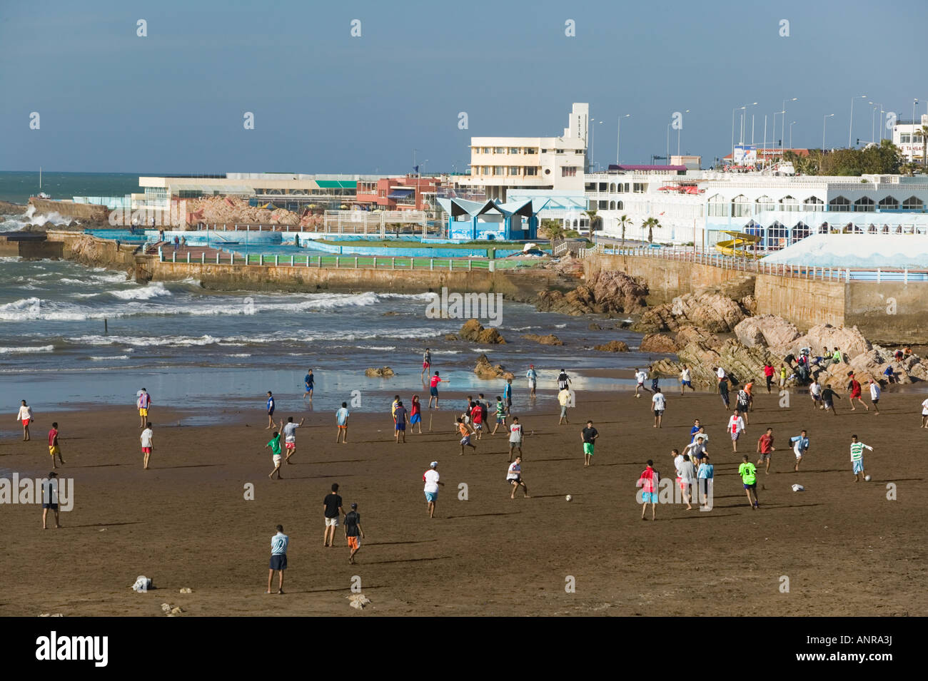 Maroc Côte Atlantique Casablanca Ain Diab Le Long De