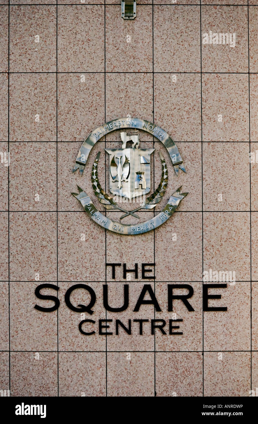 Le Square Center et de la plaque dentaire le Carré Palmerston North Nouvelle Zélande Banque D'Images