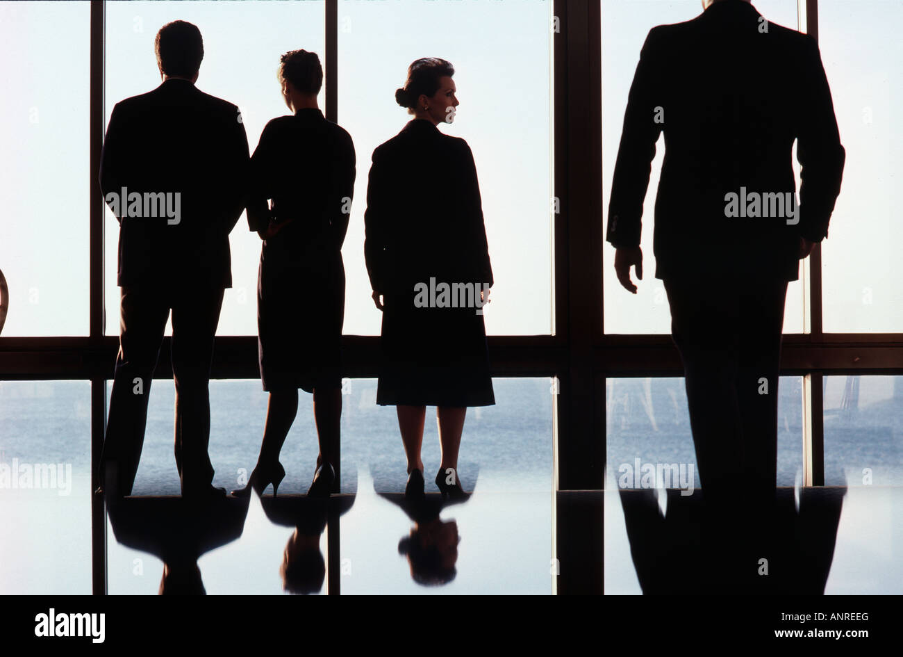 Réunion d'affaires dans les Penthouse Banque D'Images