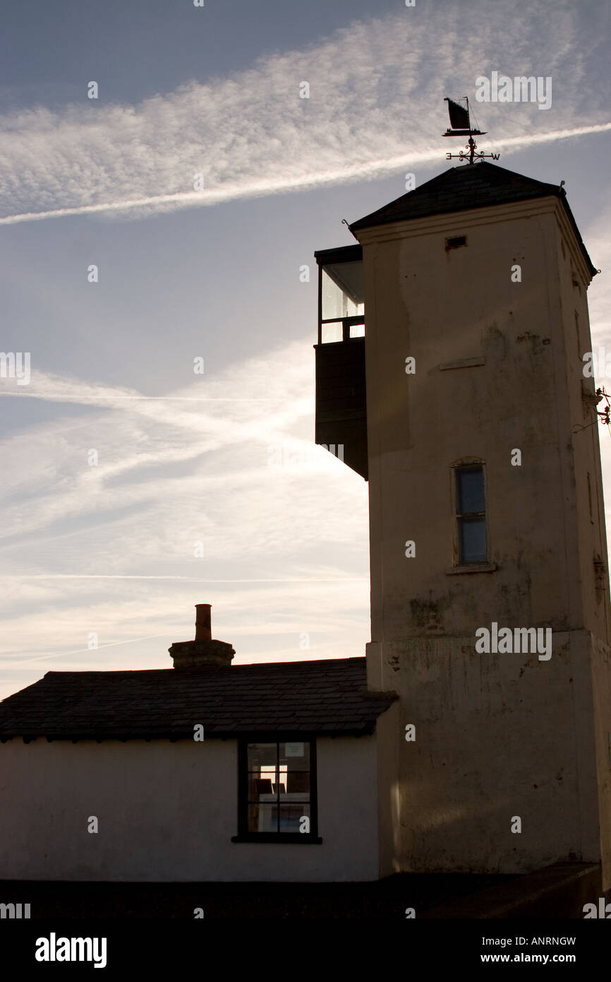 Une tour d'observation au sauveteur, Suffolk Aldeburgh Banque D'Images