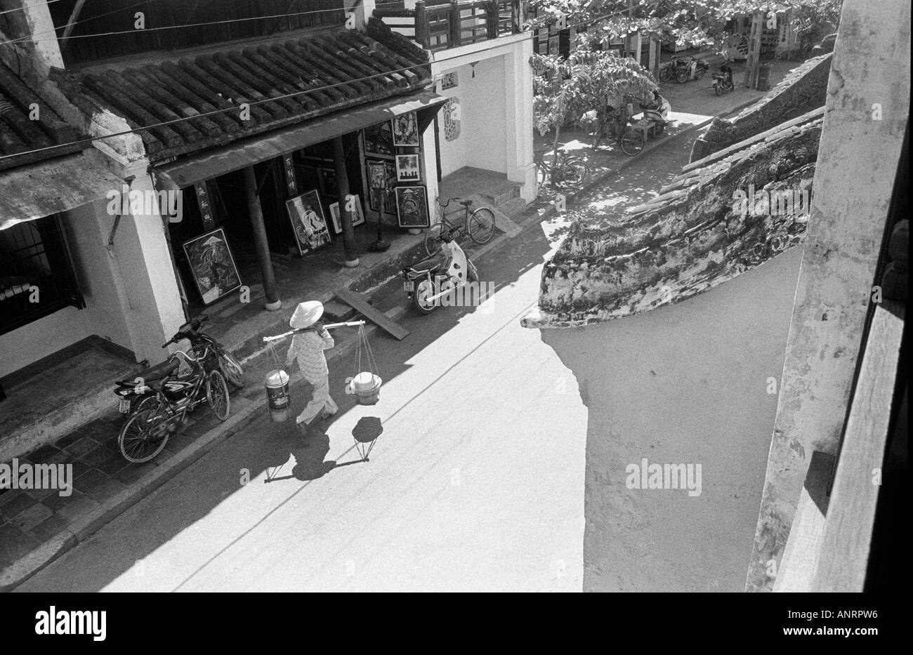 Une scène de rue de Hoi An, au Vietnam. Banque D'Images