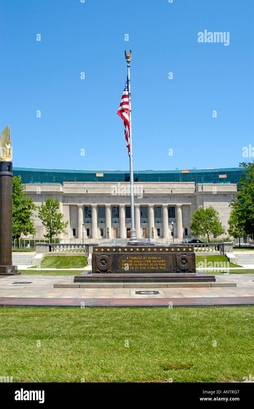 La Légion américaine et nationale de l'Administration centrale de l'État dans l'Indiana à Indianapolis Banque D'Images