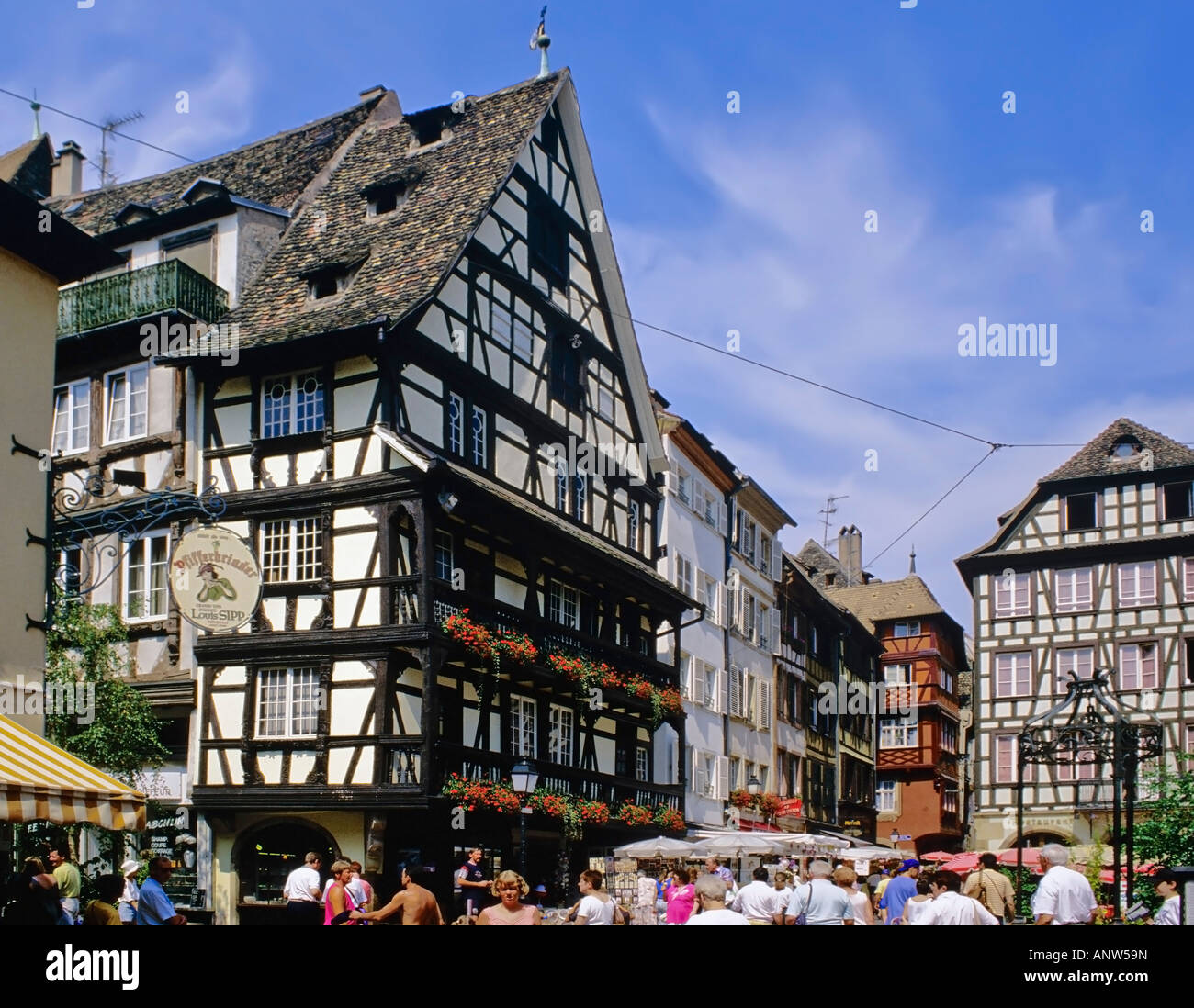 France alsace lorraine strasbourg petite france Banque D'Images