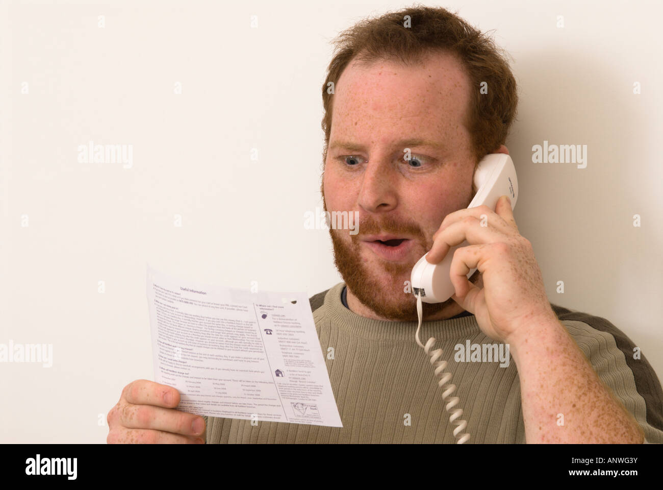 Questions de points de relevé bancaire Banque D'Images