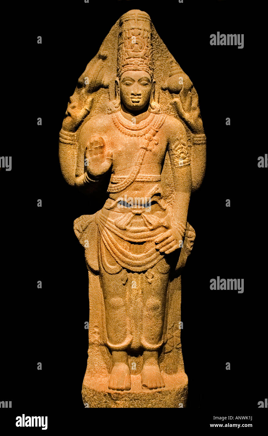 Vishnu Inde du sud 8 / 9 e 100 Inde Indian Banque D'Images