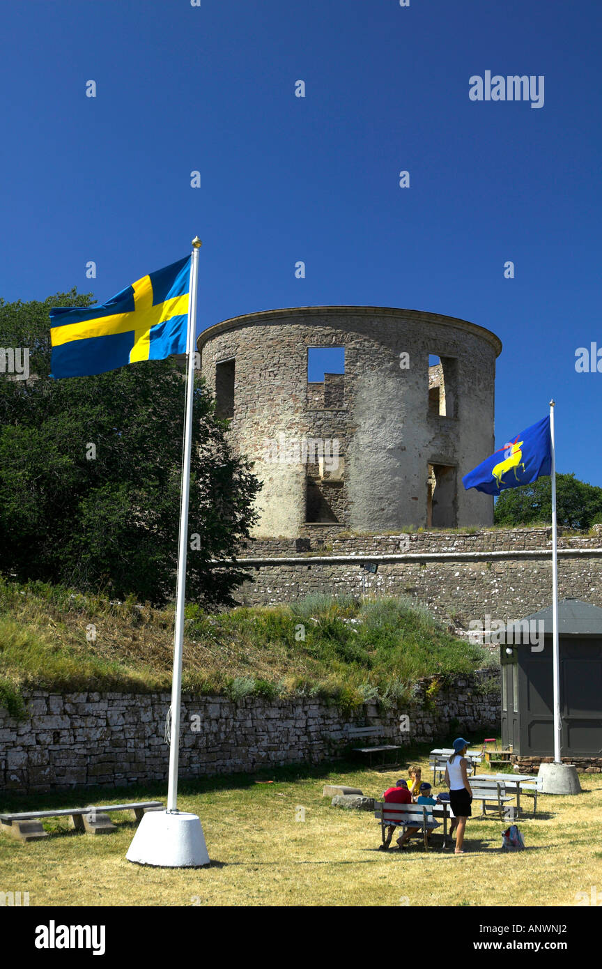 Château Borgholm, Island Oland, Sweden Banque D'Images