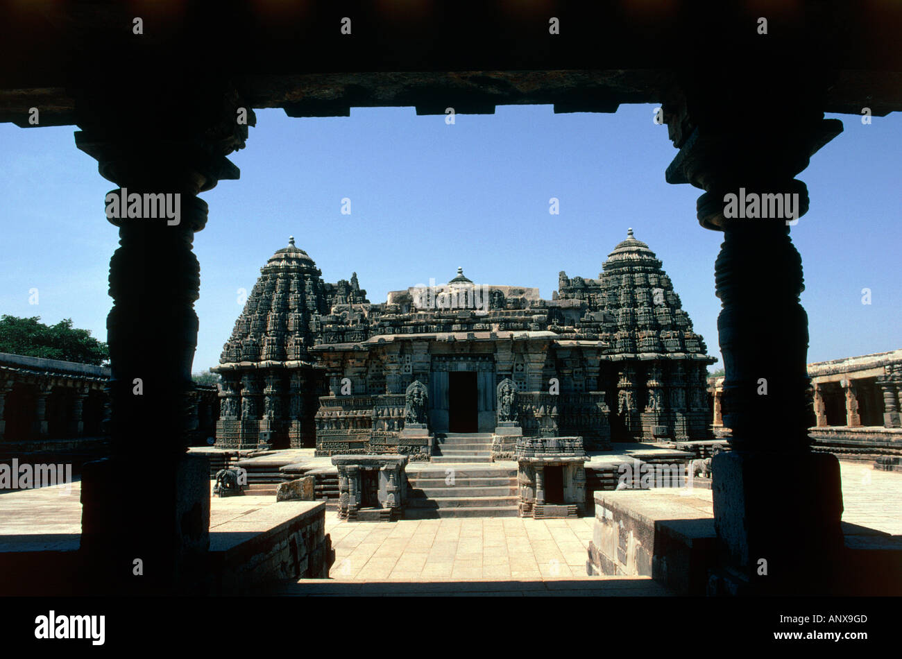 Temple de kesava site de somnathpur État de Karnataka inde Banque D'Images