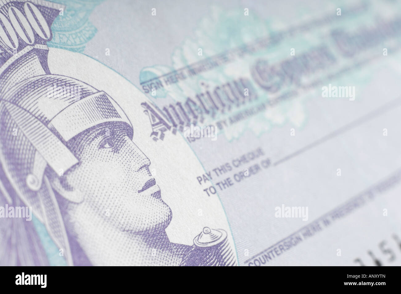 1000 American Express chèque de voyage libre Banque D'Images 1000 American Express chèque de voyage libre Banque D'Images