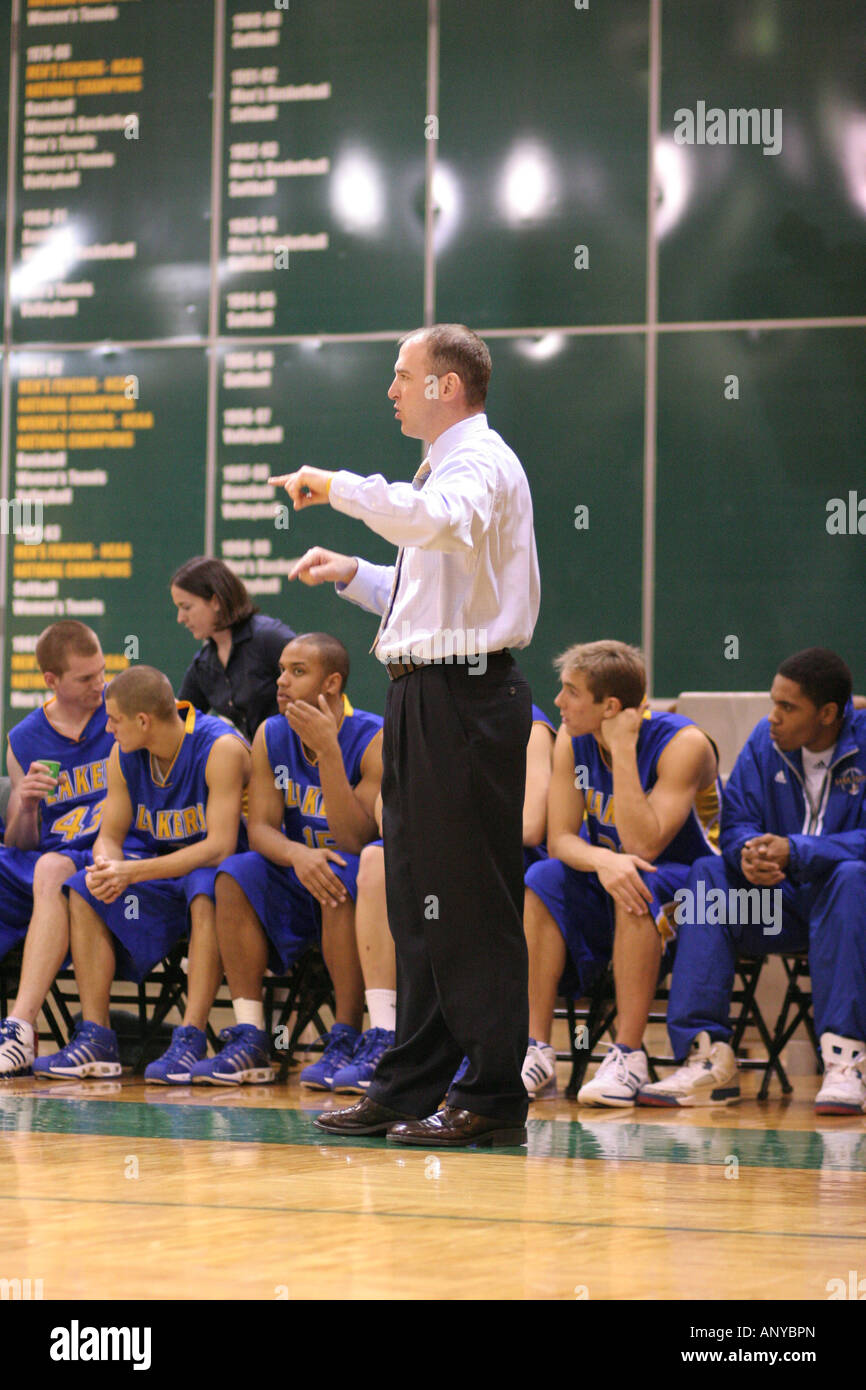 L'Université de Wayne State Men's Basketball Banque D'Images