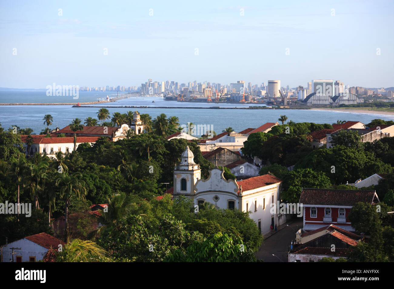 Paysage urbain d'Olinda et Recife l'état de Pernambuco au Brésil Banque D'Images