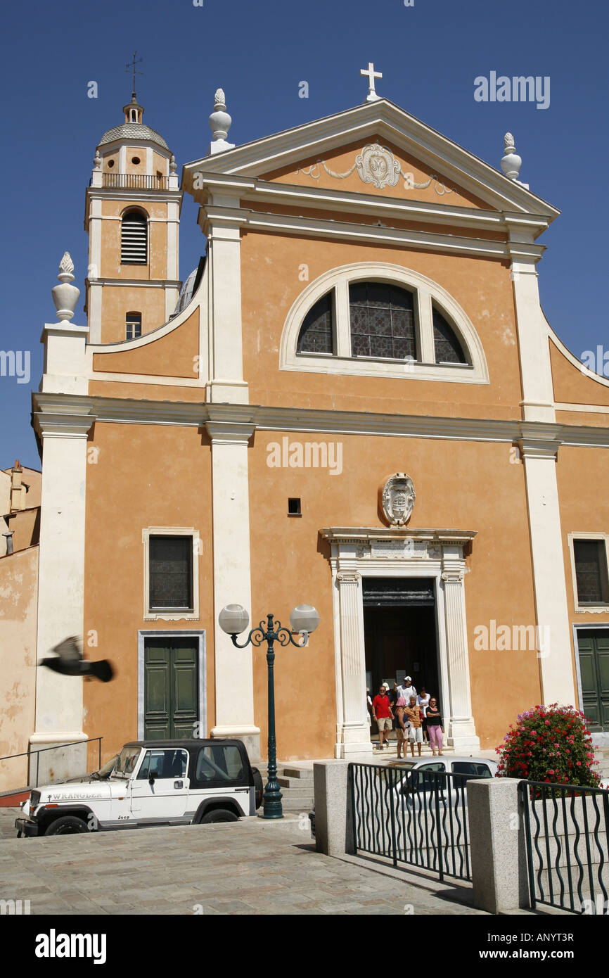 Cathédrale, Ajaccio, Corse, France Banque D'Images