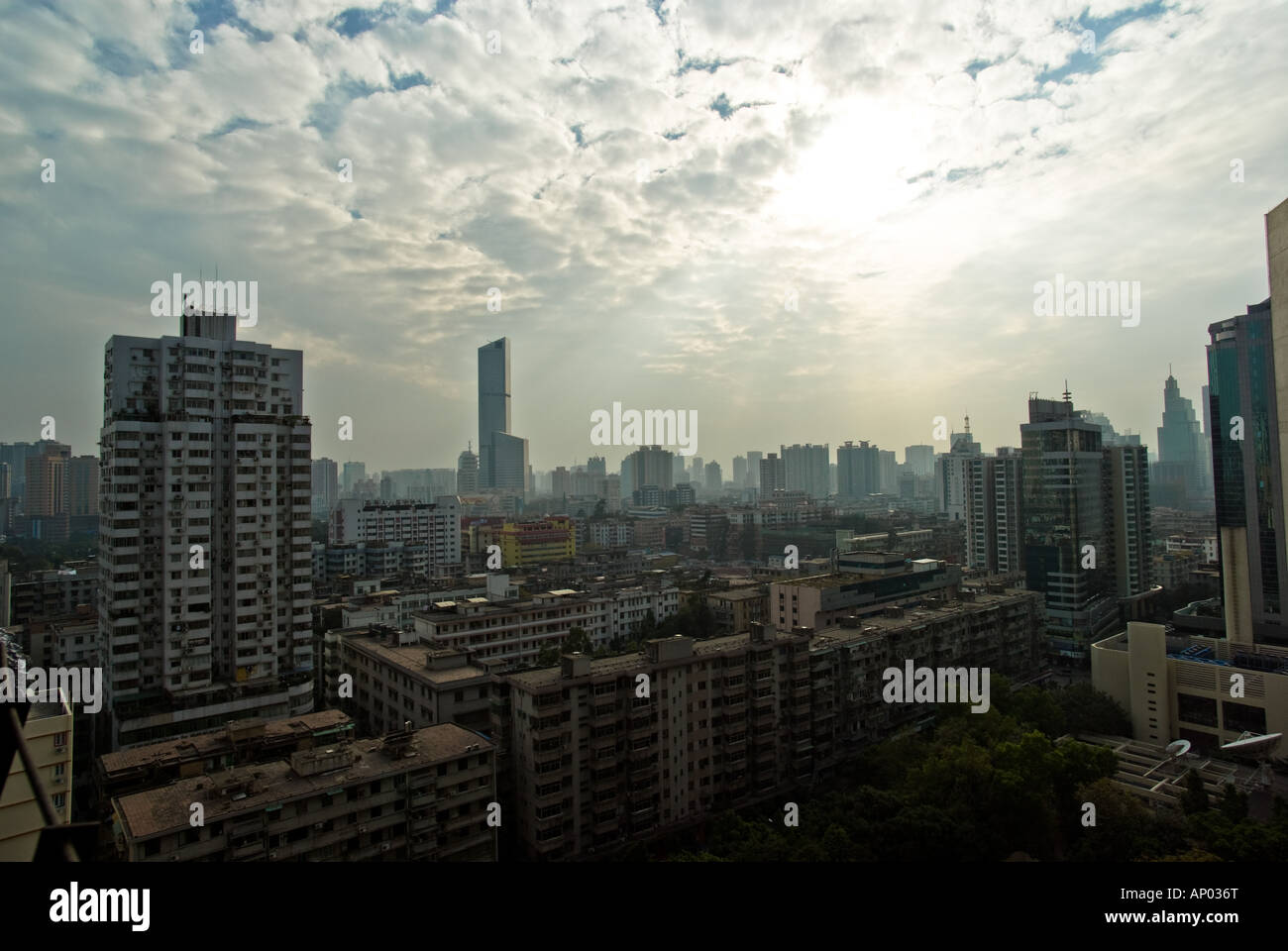 Guangzhou 2008 skyline Banque D'Images