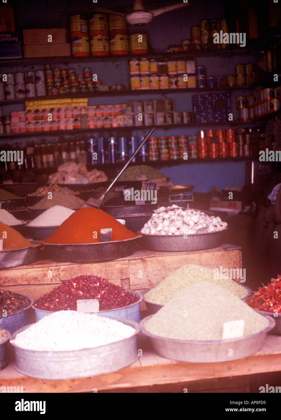 Boutique d'épices, de Kassala, au Soudan Banque D'Images