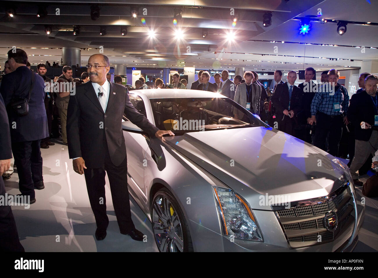 Vice-président de General Motors Global Design Ed Welburn Banque D'Images