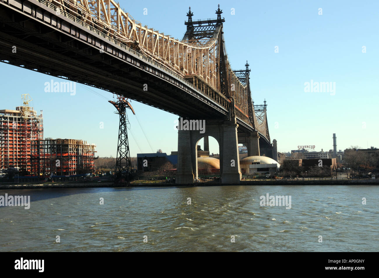 Queensboro Bridge à 59th Street Bridge en direction de Long Island City Queens New York City USA Banque D'Images