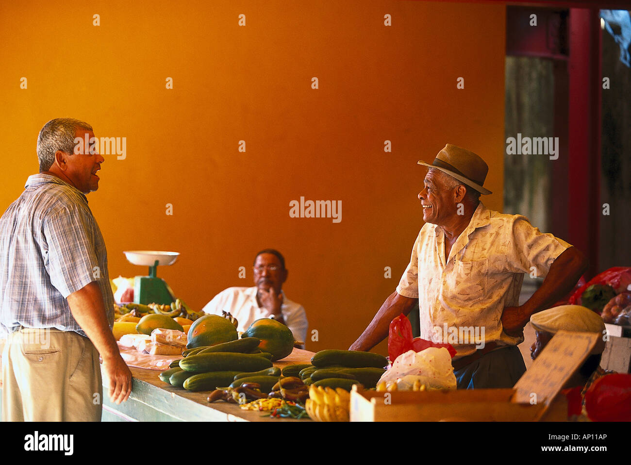 Sir Selwyn Clarke market, Victoria, Mahé Seychelles Banque D'Images