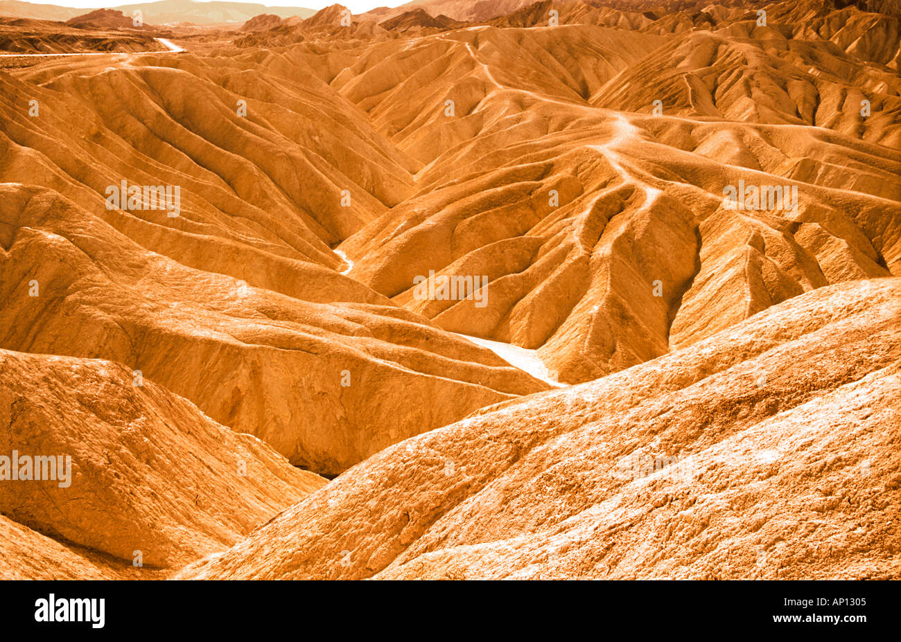 Zabriskie Point Death Valley California USA Banque D'Images