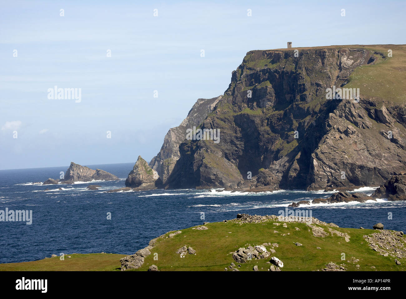 Les falaises impressionnantes de Glen Head Malinbeg County Donegal Ireland Banque D'Images