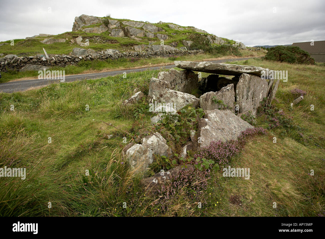 Tombeau de coin dans le comté de Mayo en Irlande Banque D'Images