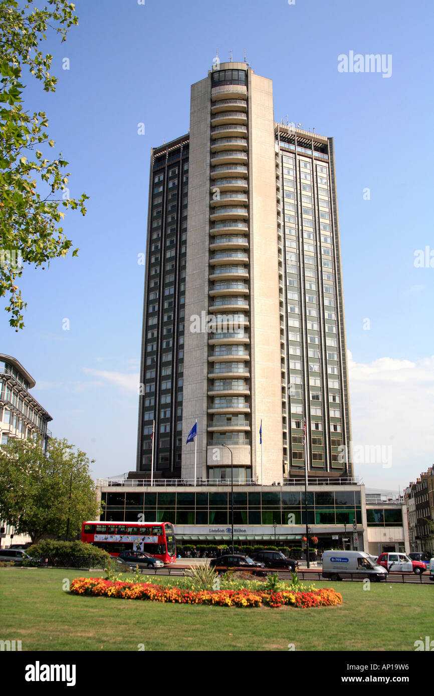 L'hôtel Hilton de Park Lane Londres Banque D'Images