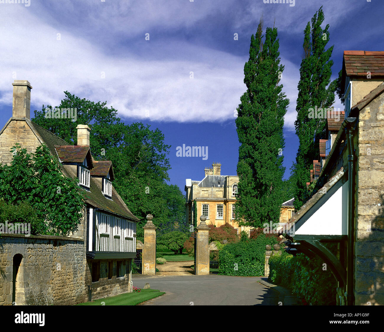 Go - WORCESTERSHIRE : Overbury Village Banque D'Images