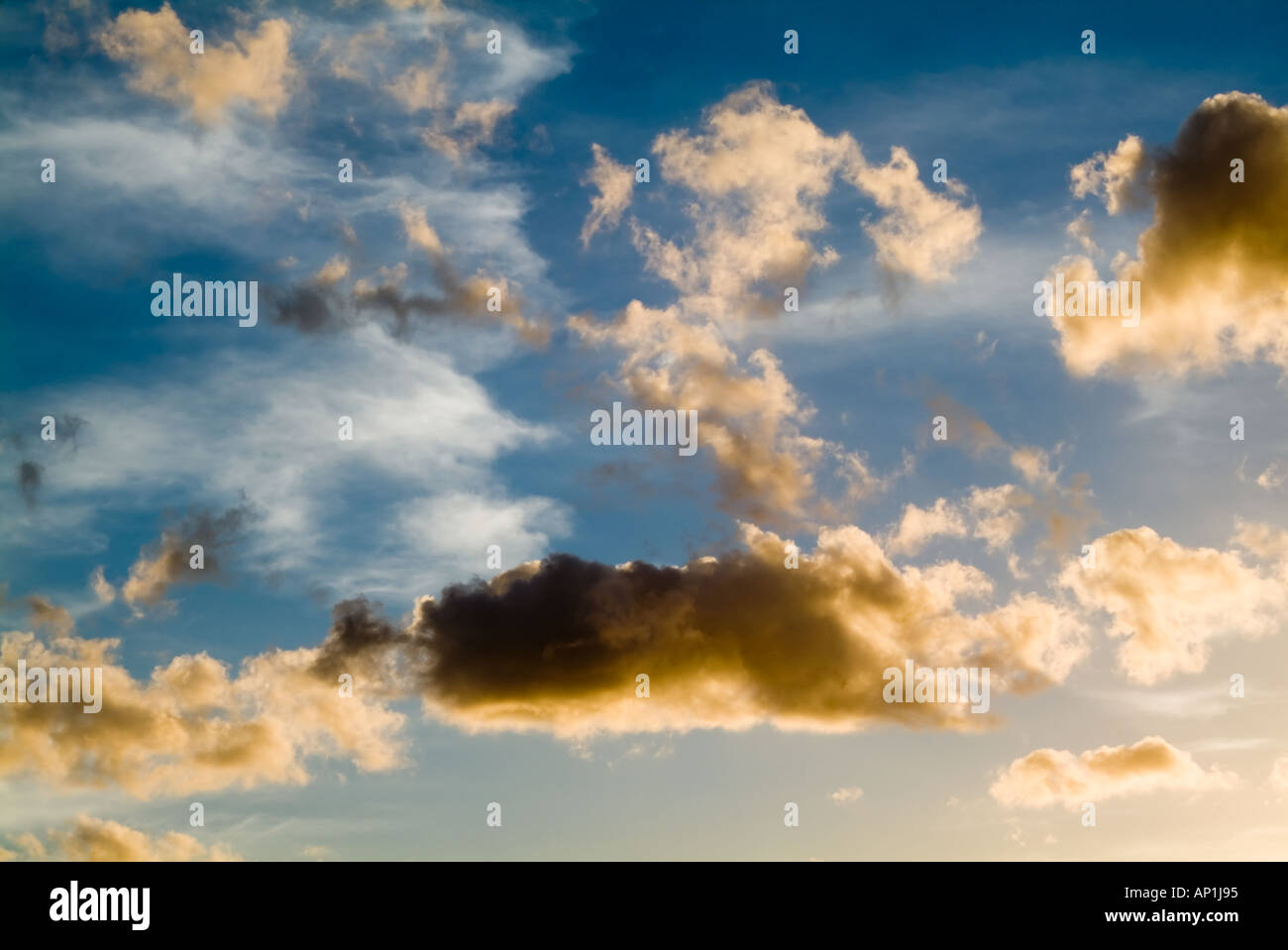 Ciel de style ancien maître cloudscape Banque D'Images
