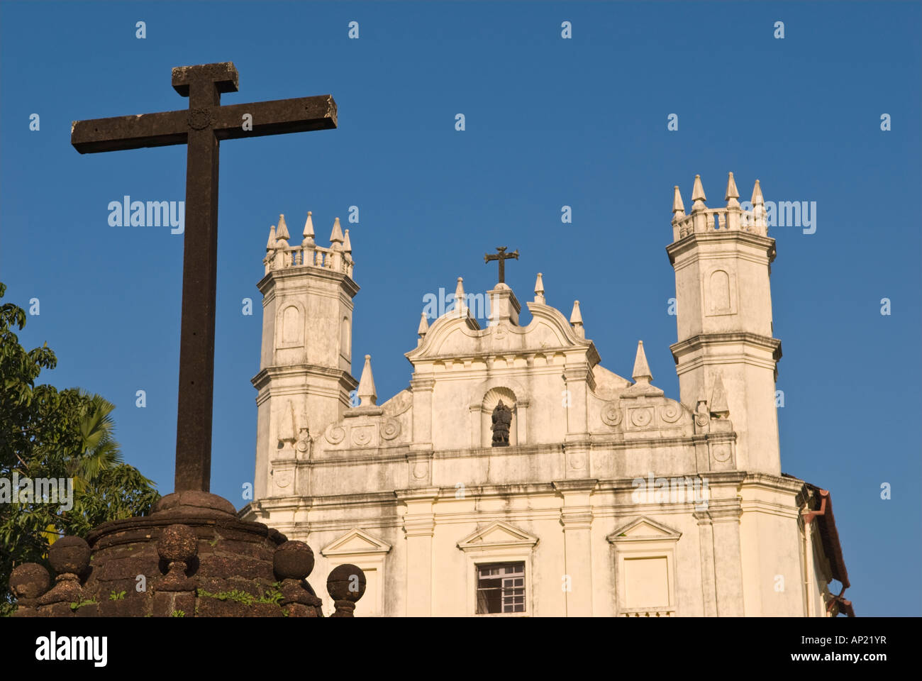 Eglise de Saint François d'assise Old Goa Inde Banque D'Images